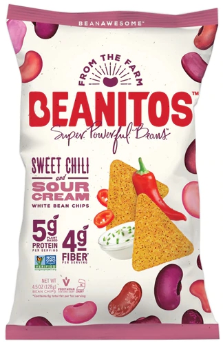 Beanitos White Bean Chips Sweet Chili & Sour Cream -- 4.5 oz