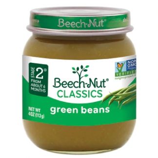 Beech-Nut Classics Jar Stage 2 Green Beans -- 4 oz Each / Pack of 10