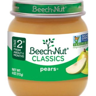 Beech-Nut Classics Jar Stage 2 Pears -- 4 oz Each / Pack of 10