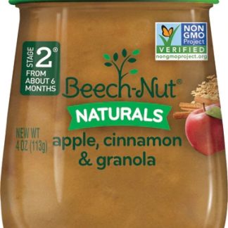 Beech-Nut Naturals Stage 2 Apple, Cinnamon & Granola -- 4 oz Each / Pack of 10