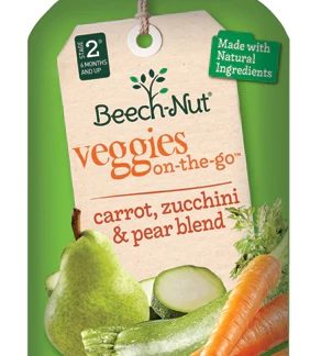 Beech-Nut Veggie On-The-Go Stage 2 Carrot, Zucchini & Pear -- 3.5 oz Each / Pack of 12