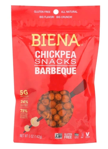 Biena Chickpea Snacks Barbeque -- 5 oz