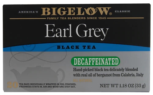 Bigelow Tea Earl Grey Black Tea Decaffeinated -- 20 Tea Bags