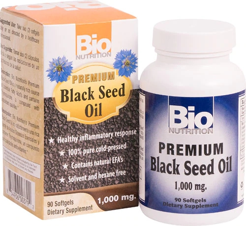 Bio Nutrition Premium Black Seed Oil -- 1000 mg - 90 Softgels