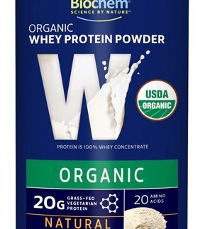 Biochem Sports Organic Whey Protein Powder Natural -- 10.5 oz