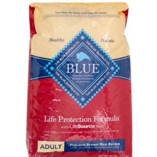 Blue Buffalo Blue Adult Dog Food Recipe Fish and Brown Rice -- 30 lbs