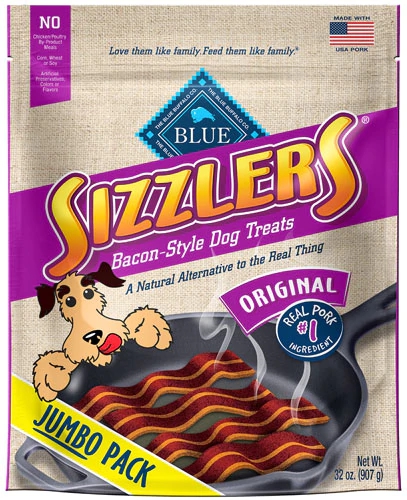 Blue Buffalo Blue Sizzlers™ Bacon-Style Dog Treats - Original -- 32 oz