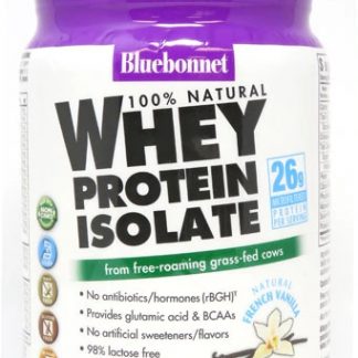Bluebonnet Nutrition 100% Natural Whey Protein Isolate Natural French Vanilla -- 1 lbs