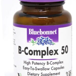 Bluebonnet Nutrition B-Complex 50 -- 50 Vegetable Capsules