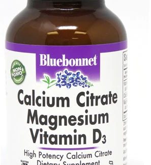 Bluebonnet Nutrition Calcium Citrate Magnesium Plus Vitamin D3 -- 90 Caplets