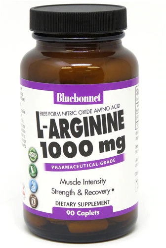 Bluebonnet Nutrition L-Arginine -- 1000 mg - 90 Caplets