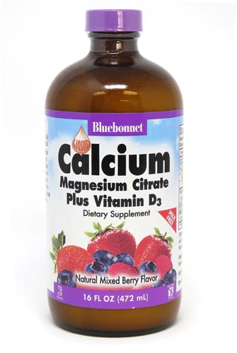 Bluebonnet Nutrition Liquid Calcium Magnesium Citrate Plus Vitamin D3 Natural Mixed Berry -- 16 fl oz