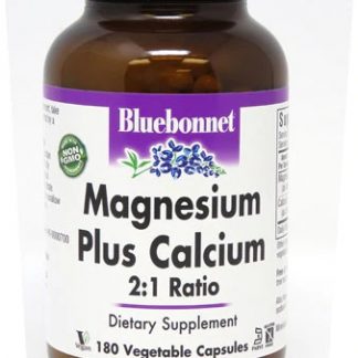 Bluebonnet Nutrition Magnesium Plus Calcium 2:1 Ratio -- 180 Vegetable Capsules