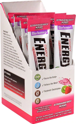 Bluebonnet Nutrition Simply Energy™ Strawberry Kiwi -- 14 Packs