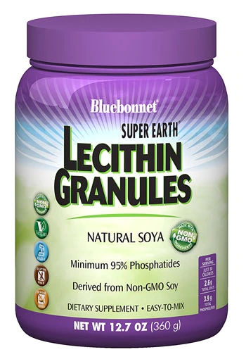 Bluebonnet Nutrition Super Earth Lecithin Granules Natural Soya -- 12.7 oz
