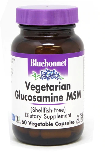 Bluebonnet Nutrition Vegetarian Glucosamine MSM Shellfish Free -- 60 Vcaps®