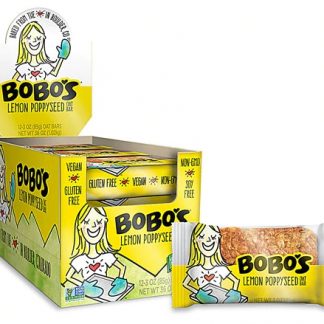 BoBo's Oat Bars All Natural Gluten Free Oat Bars Lemon Poppyseed -- 12 Bars