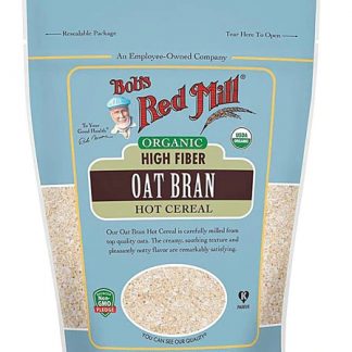 Bob's Red Mill Organic Oat Bran High Fiber Hot Cereal -- 18 oz