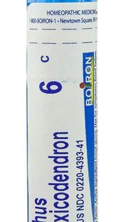 Boiron Rhus toxicodendron 6C -- 80 Pellets