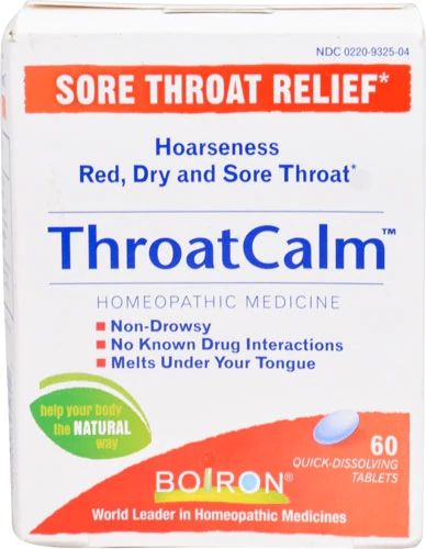 Boiron Throat Calm™ -- 60 Quick Dissolving Tablets