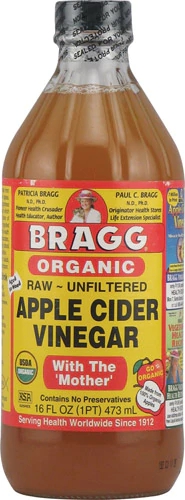 Bragg Organic Raw Unfiltered Apple Cider Vinegar With The 'Mother' Unflavored -- 16 fl oz