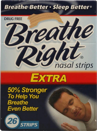 Breathe Right Extra Nasal Strips Tan -- 26 Strips