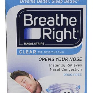 Breathe Right Nasal Strips Clear Small-Medium -- 30 Strips