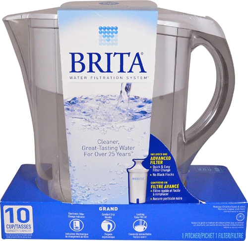 Brita Grand Pitcher - Color Series 10 Cup White -- 1 Container