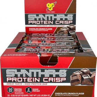 BSN Syntha-6® Protein Crisp Bar Chocolate Crunch -- 12 Bars