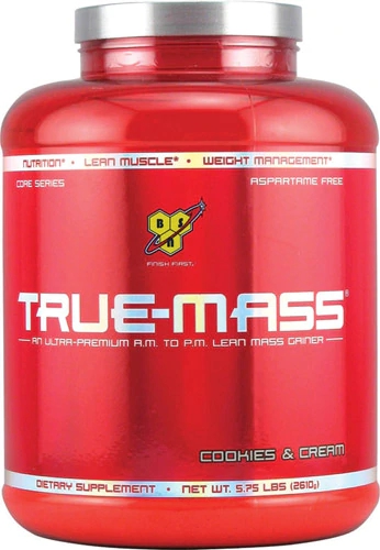 BSN True-Mass® Gainer Cookies & Cream -- 5.75 lbs
