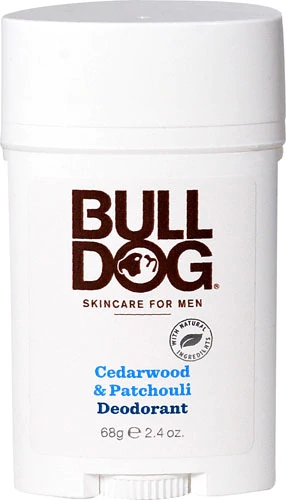 Bulldog Natural Skincare Deodorant For Men Cedarwood & Patchouli -- 2.4 oz