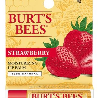 Burt's Bees 100% Natural Moisturizing Lip Balm with Beeswax & Fruit Extracts Strawberry -- 0.15 oz Tube