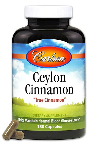 Carlson Ceylon Cinnamon -- 180 Capsules