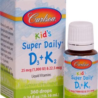 Carlson Kid's Super Daily® D3 plus K2 -- 0.34 fl oz