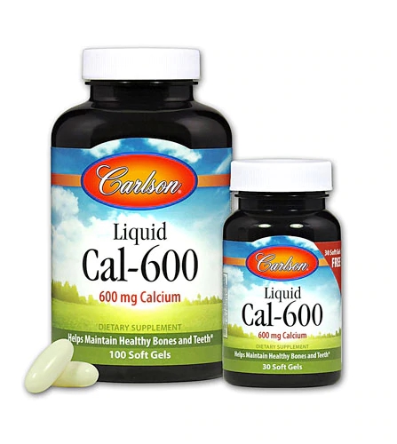 Carlson Liquid Cal 600 -- 600 mg - 130 Softgels 100 plus 30 Free