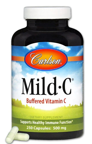 Carlson Mild C -- 500 mg - 250 Capsules
