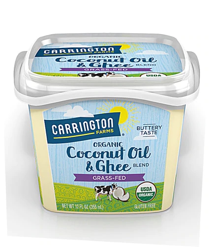 Carrington Farms Organic Coconut Oil & Ghee Blend Grass fed -- 12 fl oz