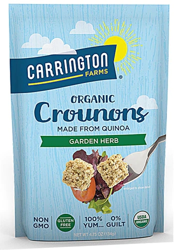 Carrington Farms Organic Crounons from Quinoa Gluten Free Garden Herb -- 4.75 oz