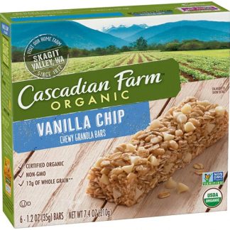 Cascadian Farms Organic Chewy Granola Bars Vanilla Chip -- 6 Bars