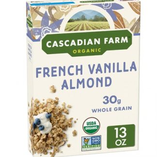 Cascadian Farms Organic Granola Cereal French Vanilla Almond -- 13 oz