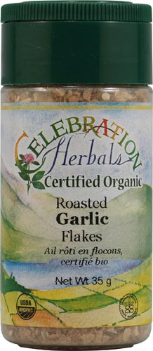Celebration Herbals Organic Roasted Garlic Flakes -- 35 g