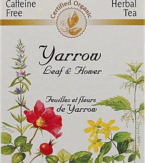 Celebration Herbals Organic Yarrow Leaf Flower Bulk Tea Caffeine Free -- 40 g