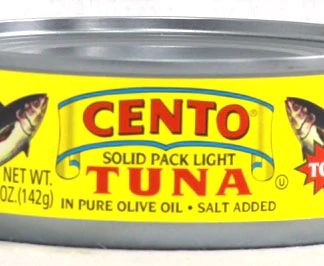 Cento Solid Packed Light Tuna in Olive Oil -- 5 oz