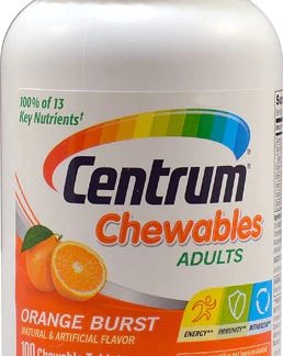 Centrum Chewables Adults Multivitamin and Multimineral Supplement Orange -- 100 Chewable Tablets