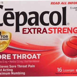 Cepacol Extra Strength Sore Throat Lozenges Cherry -- 16 Lozenges