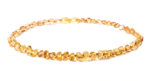 Charlie Banana Amber Necklace 13" Boroque - Polish Lemon P -- 1 Necklace