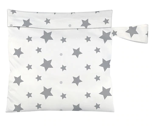 Charlie Banana Multi Purpose Wet Tote Bag - Twinkle Little Star Grey -- 1 Bag