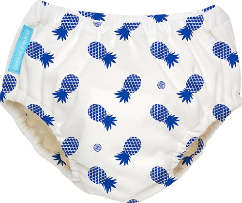 Charlie Banana Reusable Swim Diaper Small - Blue Pineapple -- 1 Piece