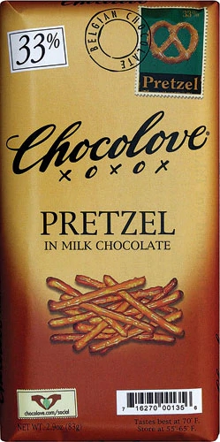 Chocolove Milk Chocolate Bar Pretzel -- 2.9 oz