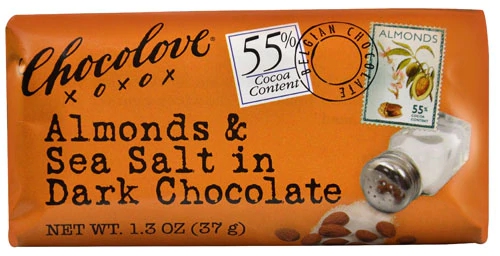 Chocolove Mini Dark Chocolate Bar Almonds & Sea Salt -- 1.3 oz